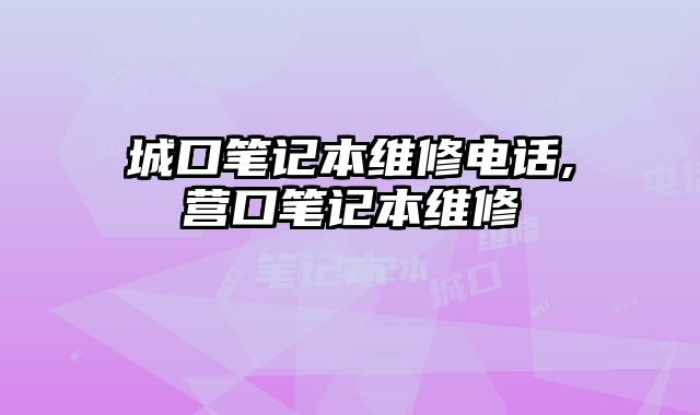城口筆記本維修電話,營口筆記本維修